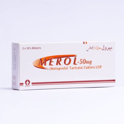 Merol 50mg Tablet( Metoprolol Tartrate ) ATCO