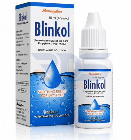 Blinkol Eye Drops 15ml (Polyethylene Glycol, Propylene Glycol) - remington pharmaceutical