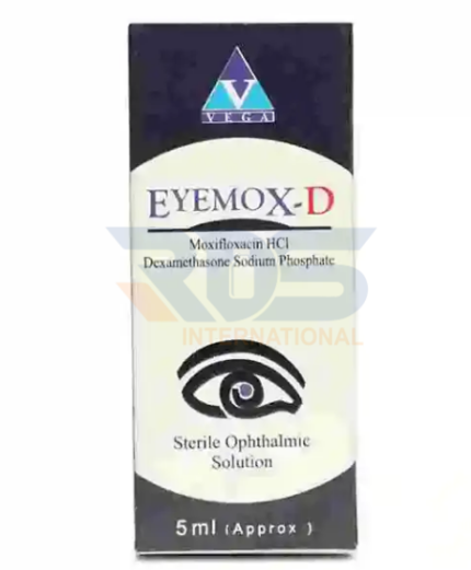Eyemox-D Eye Drops 5ml (Moxifloxacin , Dexamethasone) - Vega pharma
