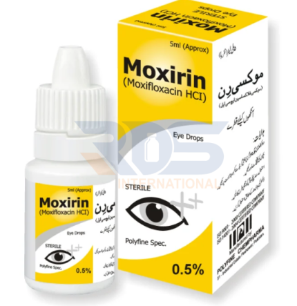 Moxirin Eye Drop 10ml (Moxifloxacin HCI) - Polyfine
