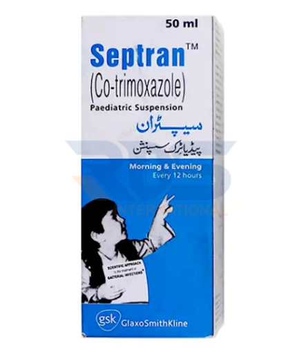 Septran 50ml (Co-Trimoxazole) Paediatric Suspension 40mg/200mg - GSK